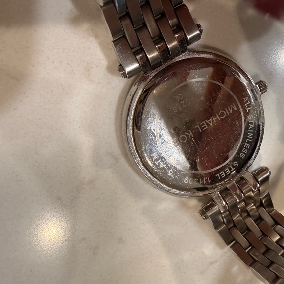 EUC Michael Kors Darci Glitz MK3218 Wrist Watch Women Rose Gold And Silver - Picture 7 of 7